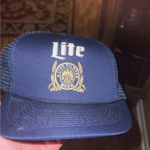Vintage miller lite hat